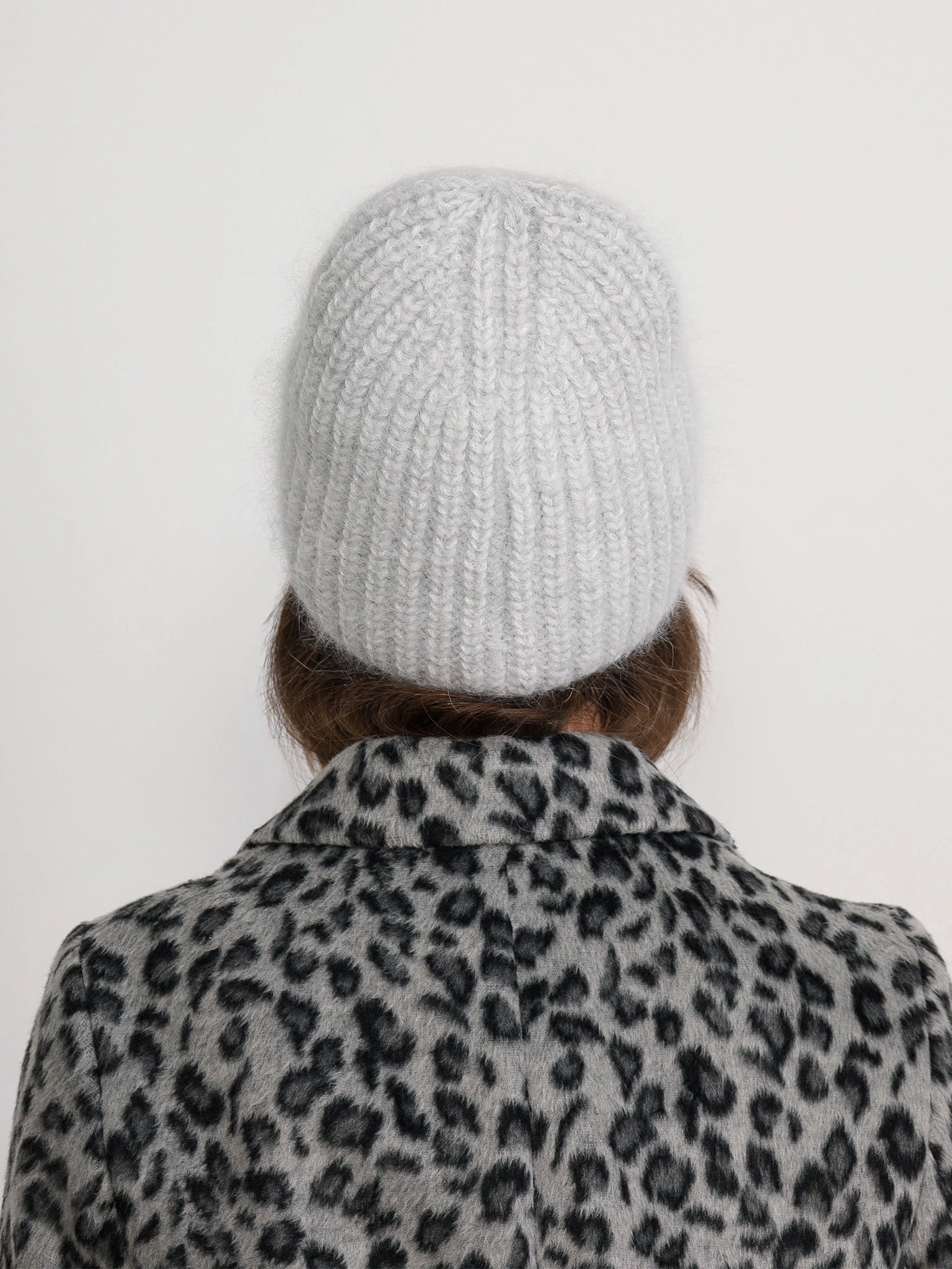 Шапка-бини с люрексом из смесовой шерсти альпаки в ассортименте